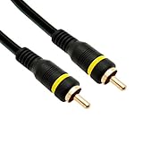 Composite Video Cable, RCA Male, Gold plated Connectors, 3 Feet, CNE499098