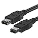 Cmple 3ft IEEE-1394 Firewire iLink Digital Video Cable 6P-6P M/M - Black