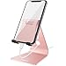 Nulaxy Phone Stand, Adjustable Cell Phone Stand, Phone Holder for Desk, Desktop Holder, Cradle, Dock Compatible with Nintendo Switch, iPhone Xs Xr 8 X 7 6 6s Plus SE 5 5s 5c, All Smartphone -Rose Gold