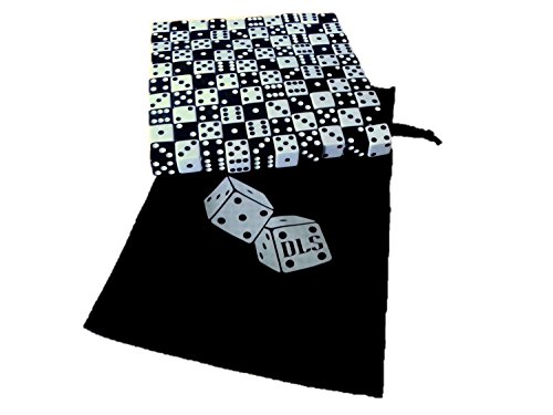 100 Black and White Dice with FREE Dice Bag