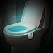 Motion Activated Toilet Night Light 8 Color Changing Led Toilet Seat Light, Colorful Motion Sensor Toilet Nightligh