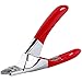 PETTOM Dog Cat Nail Clipper Professional Pet Claw Trimmer Stainless Steel Pet Toes Cutter Grooming Tool for Small Medium Dogs Cats (Guillotine Nail Clipper) Red