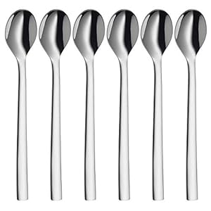 WMF Nuova 1291396046 Latte Macchiato lepels 6-delig, lengte 19cm, Cromargan®, Vaatwasmachinebestendig…