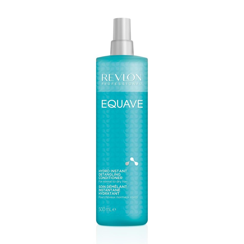REVLON PROFESSIONAL Equave Hydro Bi-Phase Detangling Conditioner for Normal To Dry Hair, Leave-in Conditioner, Detangling Conditioner, Leave-in Conditioner with Heat Protection, Hair-Smoothing Leave-in Conditioner – 500 ml