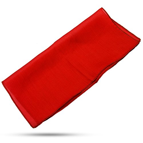 Magic Makers Professional Grade 18 Inch Magician's Silk (Red)