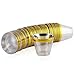 60 Gold Plastic Cocktail Cups | Hard Clear Disposable Wine Cups with Gold Rim | Fancy 9oz. Tumblers | Great for Parties, Weddings, Graduation and Bridal Showers