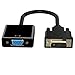 Elqizzx DVI to VGA Adapter, Active DVI 24+1 DVI-D Dual Link to VGA Male to Female 1080P Video Cable Converter for Gaming, DVD, Laptop, HDTV Projector and Other DVI Enabled Devices