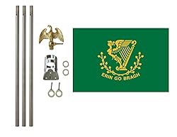Erin Go Bragh 3x5 ft Outdoor Flag and Flag Pole