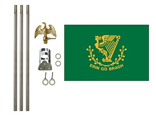 Erin Go Bragh 3x5 ft Outdoor Flag and Flag Pole
