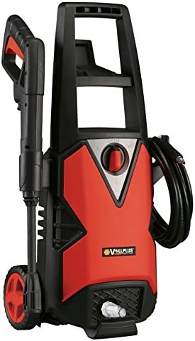 VOLL PLUS Electric High Pressure Car Washer 1500W 12.5AMP 1740Psi 1.58GPM Red Black Color with Hose Reel Washer Gun Soap Tank