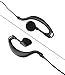 abcGoodefg 1 Pin 2.5MM Walkie Talkie Earpiece with Mic, G Shape Ear Piece for Police Radios Law Enforcement Compatible with Motorola MH230R MH230TPR MR350R MS350R (2 Pack)