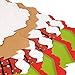 128 Pieces Christmas Cupcake Toppers Wrappers Party Supplies Favors - Snowman Santa Claus Reindeer Elf Gnome Gingerbread