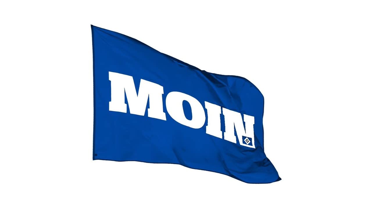HSV Hamburger SV Flag Moin