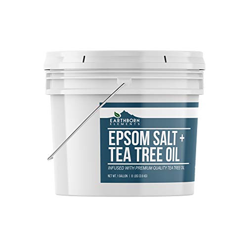 Earthborn Elements Tea Tree Epsom Salt (1 Gallon) Pure & Undiluted