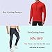 Spotti Men's Cycling Bike Jersey Long Sleeve with 3 Rear Pockets - Moisture Wicking, Breathable, Quick Dry Biking Shirt Red