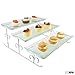 3 Tier Server - Tiered Serving Platter Stand & Trays - Perfect for Cake, Dessert, Shrimp, Appetizers & More