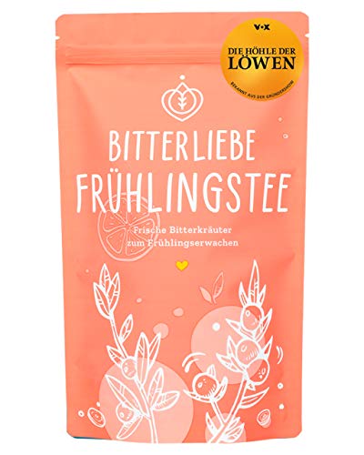 BitterLiebe® Teemanufaktur Frühlings Kräutertee lose 100g mit der Kraft der Bitterstoffe I Bitterkräuter, Holunder…