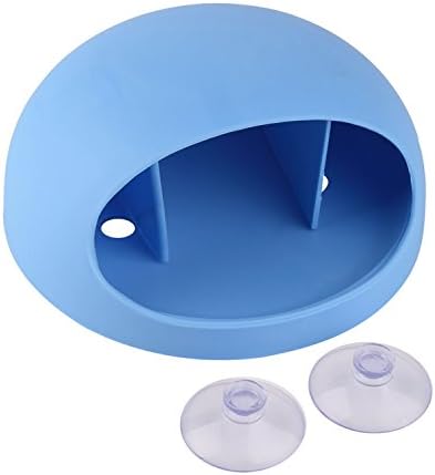 Home Bathroom Pure Color Plastic Toothbrush Holder Bathroom Family Toothbrush Suction Cups Holder Wall Stand Hook Cups Organizer (Blue)