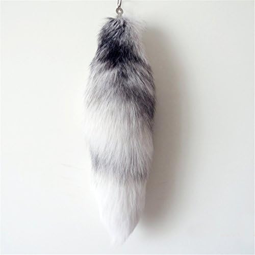 HHIPP 16" Stylish Fox Fur Tail jewellery Bag Hanging Keyring Fashion Accessories Cosplay Toy B2