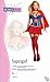 Secret Wishes Womens DC Comics Supergirl Corset Costume, Red/White/Blue, X-Small