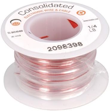 Jameco Valuepro 20PE Magnet Wire, 20 AWG, Plain Enamel, Nylon, 81' Size