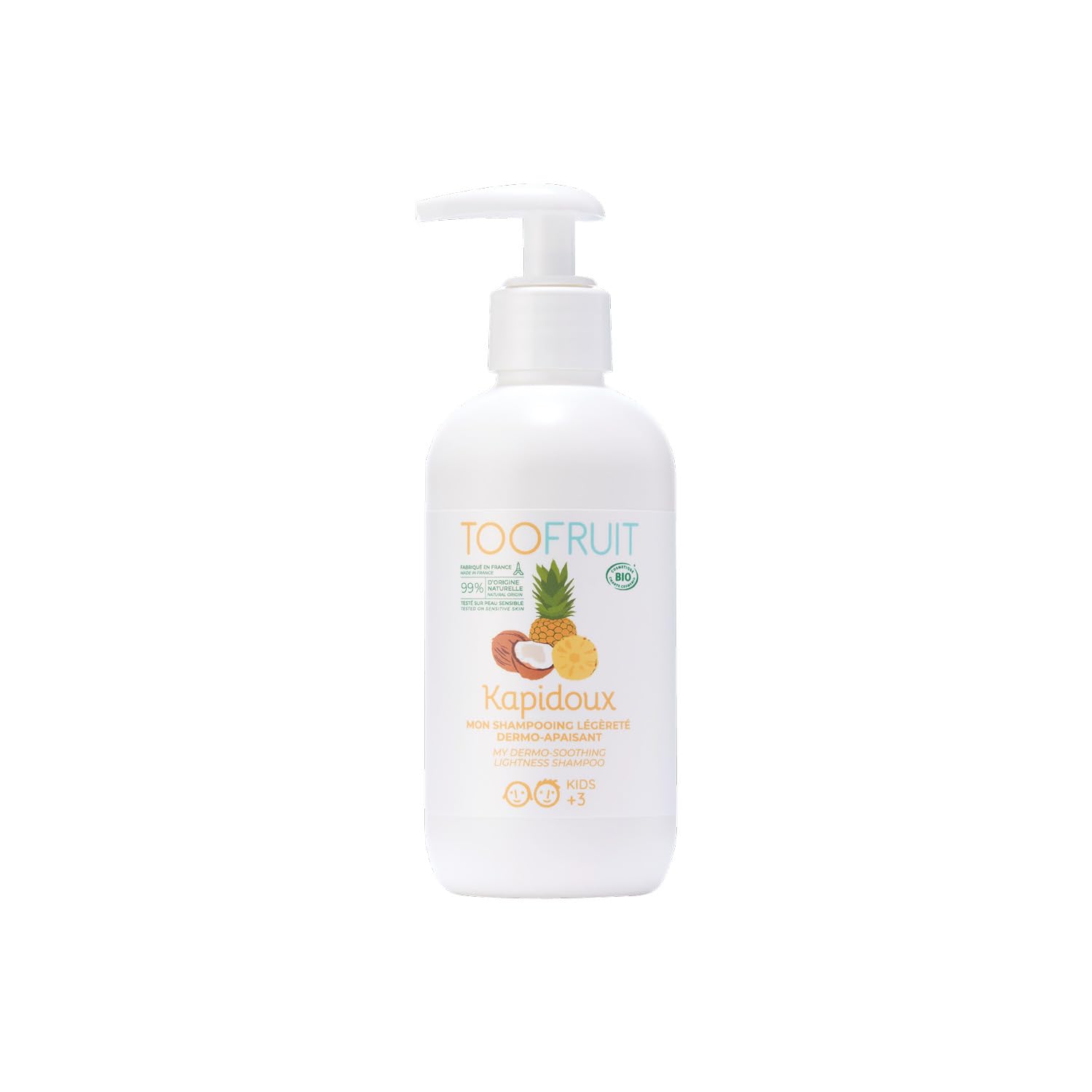 Toofruit Kapidoux My Dermo-Soothing Lightness Shampoo Organic 200ml - Pineapple+Coconut