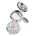 HMIEPRSRS 2pc Portable Pocket Ashtray/Vehicle Cigarette Ashtray, Mini Stainless Steel Ash Holder with Key Chain and Cigarette Snuffer, Modern Outdoor Ash Holder (Colored Pattern)