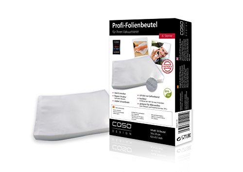 CASO Germany 50-Piece Vacuum Sealer Bags, 6.3 by 9.1-Inch