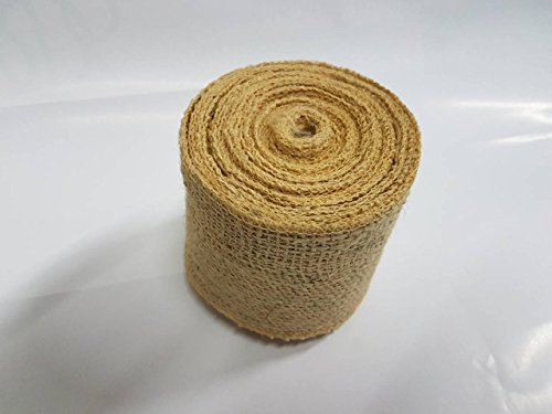 Burlap Ribbon 3" x 10 Yards Natural Jute 3 Inch 30ft roll (Natural, 3 Inch X 10 Yards)