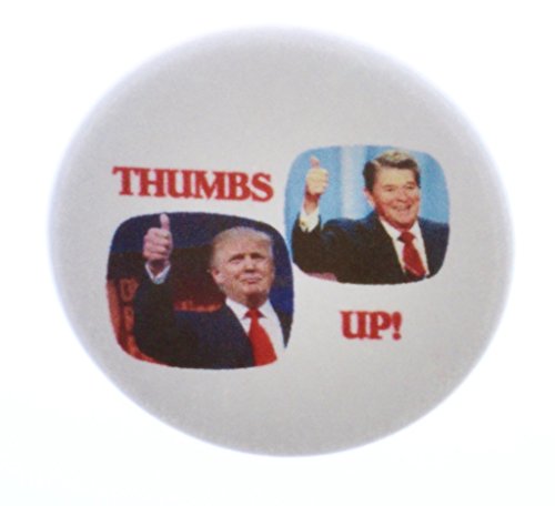 A&T Designs QTY 10 Thumbs Up! Trump / Reagan 1.25