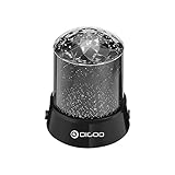 DIGOO Night Light Projector Lamp, Baby Lights, Color 2-in-1 Cosmos Star Projector Lamp, Starry Sky Night Light 360 Degree Rotation, 4 Led Bead 4 Lighting Color Change Kids, Adults, Bedroom
