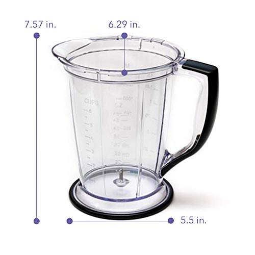 Enbizio Blender Replacement Parts for Ninja Master Prep Qb1004-48 oz Pitcher + Storage Lid