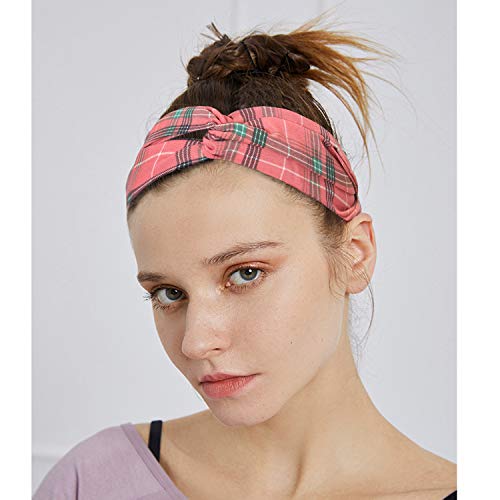 Dlala 8 Pack Boho Headbands for Women Girls Flower Printed Twisted Hair Band Beach Hair Accessory
