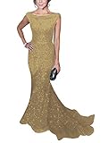 SOLOVEDRESS Women's Mermaid Sequined Formal Evening