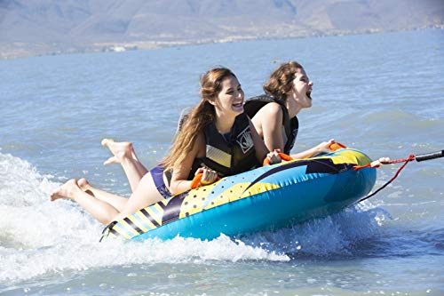 image for Big Sky Heat Wave Towable, Inflatable Water Tube for 2 -Roomy, Durable
