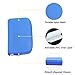 22 Slots SD SDHC MMC CF Micro SD Memory Card Case Holder Pouch Zippered Storage Bag (Blue) - 2 Pack