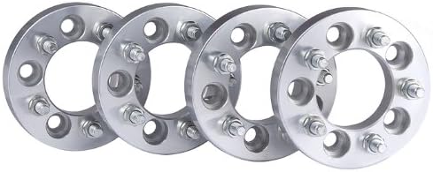 4 Wheel Spacers Adapters for 5 Lug Toyota Lexus Fits 5x150 Toyota: Tundra Sequoia Land Cruiser / Lexus: LX470 LX570 - 1 Inch (25 mm) Thick