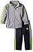 adidas Baby Boys' Tricot Jacket and Pant Set, Onix/Green, 24 Months