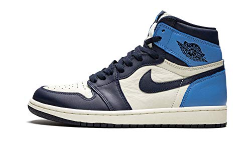 Jordan Air 1 Retro High Og (Sail/Obsidian-University Blue 8.5)