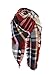 POSESHE Stylish Warm Blanket Scarf Gorgeous Wrap Shawl,D wine Red,One Size