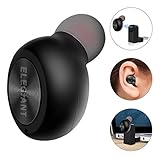 ELEGIANT Bluetooth Headset [Magnetic USB Charger] Invisible Mini Car Headset Single-Side In-ear Headphones Hands-free Calling Wireless Bluetooth Earbud Earphone with Built-in HD Mic for Sports Black