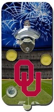 Evergreen Enterprises EG3CND974 Oklahoma Sooners Magnetic Clink 'N Drink Bottle Opener