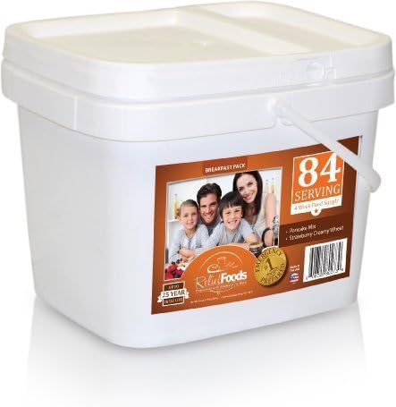 Relief Foods 4 Week All Breakfast Meals Emergency Food Supply Bucket (84-Serving) by Relief Foods