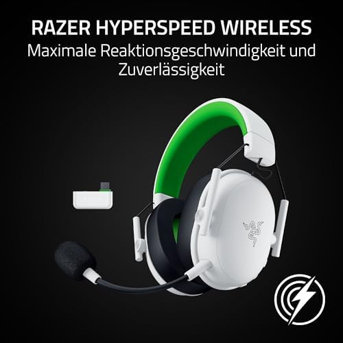 BlackShark V3 X HyperSpeed Xbox - Kabelloses E-Sport Gaming Headset - Ultra leicht 270 g - Triforce 50mm Treiber - Abnehmbares Mikrofon - HyperSpeed 2,4 GHz & Bluetooth - Xbox/PC | Weiß