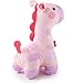 Fisher-Price Soothe & Glow Giraffe, pink plush toy with music and light for baby