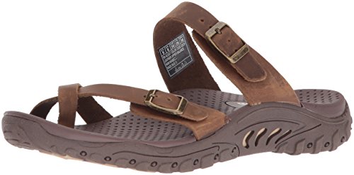 Skechers-Womens-Reggae-Carribean-Double-Buckle-Toe-Thong-Slide-Sandal
