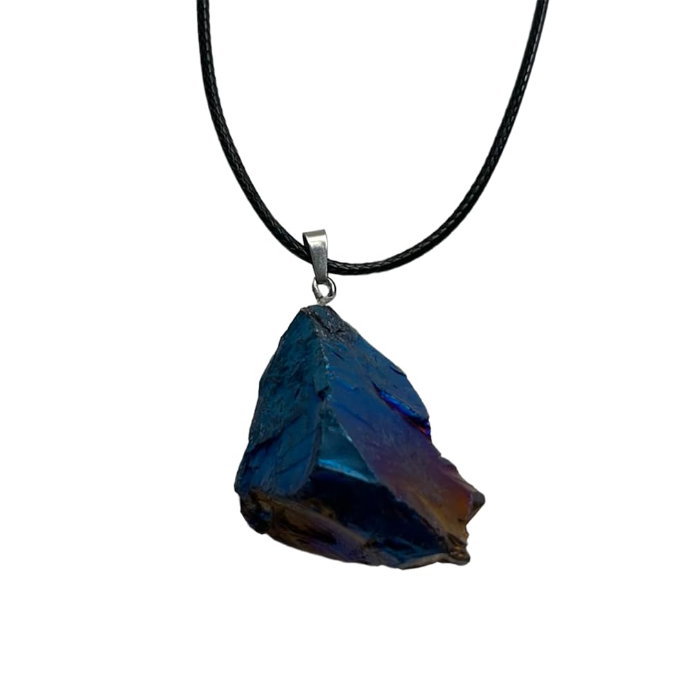 VIE Electroplated Quartz Pendant (Blue)