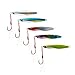 YONGZHI Fishing Lures Metal VIB Hard Spinner Blade Baits with Feathers Treble Hooks for Bass Walleyes Trout Fishing Spoons-23G