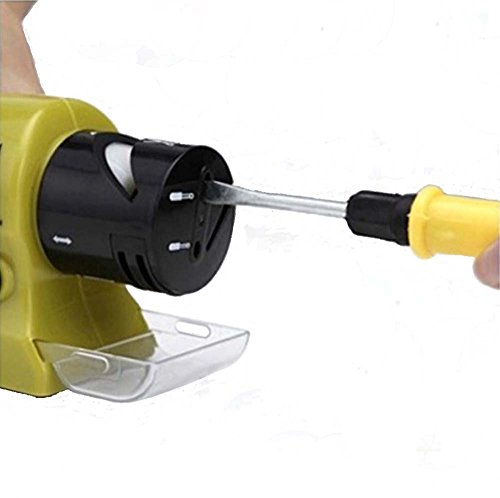 Cordless Knife Sharpener Motorized Tools & Blade New Multifunction Electric Home Kitchen Tool Can Be Use for Different Safely and Easily Sharpen household more Sharpening Stone Grinding Polished Green