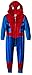 Marvel Little Boys' Spidey Full Uniform Hooded Blanket Sleeper, Blue, 6
